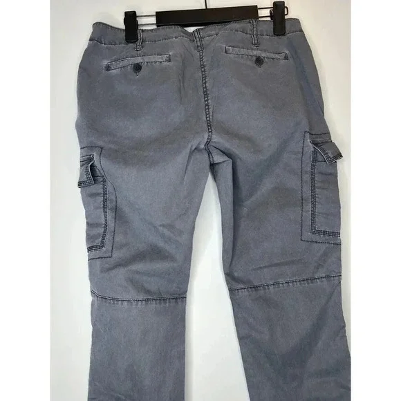 Eileen Fisher Gray Cargo Jogger Zipper Pants Petite Size 8P Lyocell Cotton - Picture 4 of 8